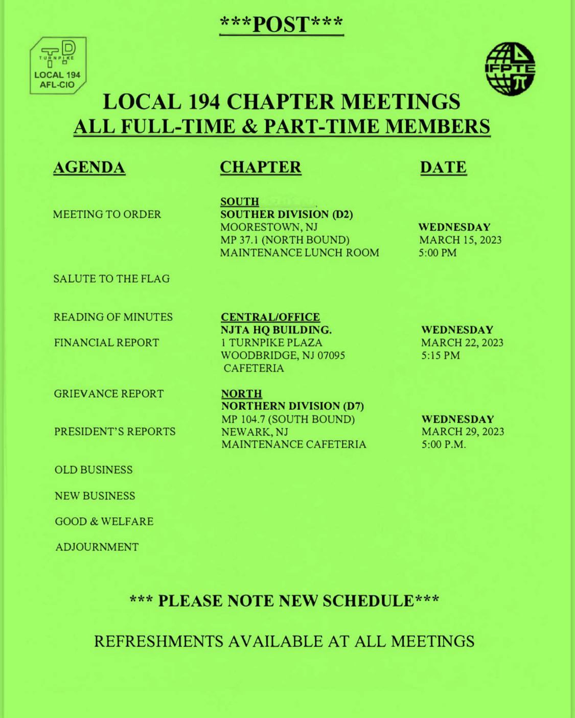 Updated Notice